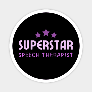 Speech Therapist Superstar – Typography – Purple Magnet